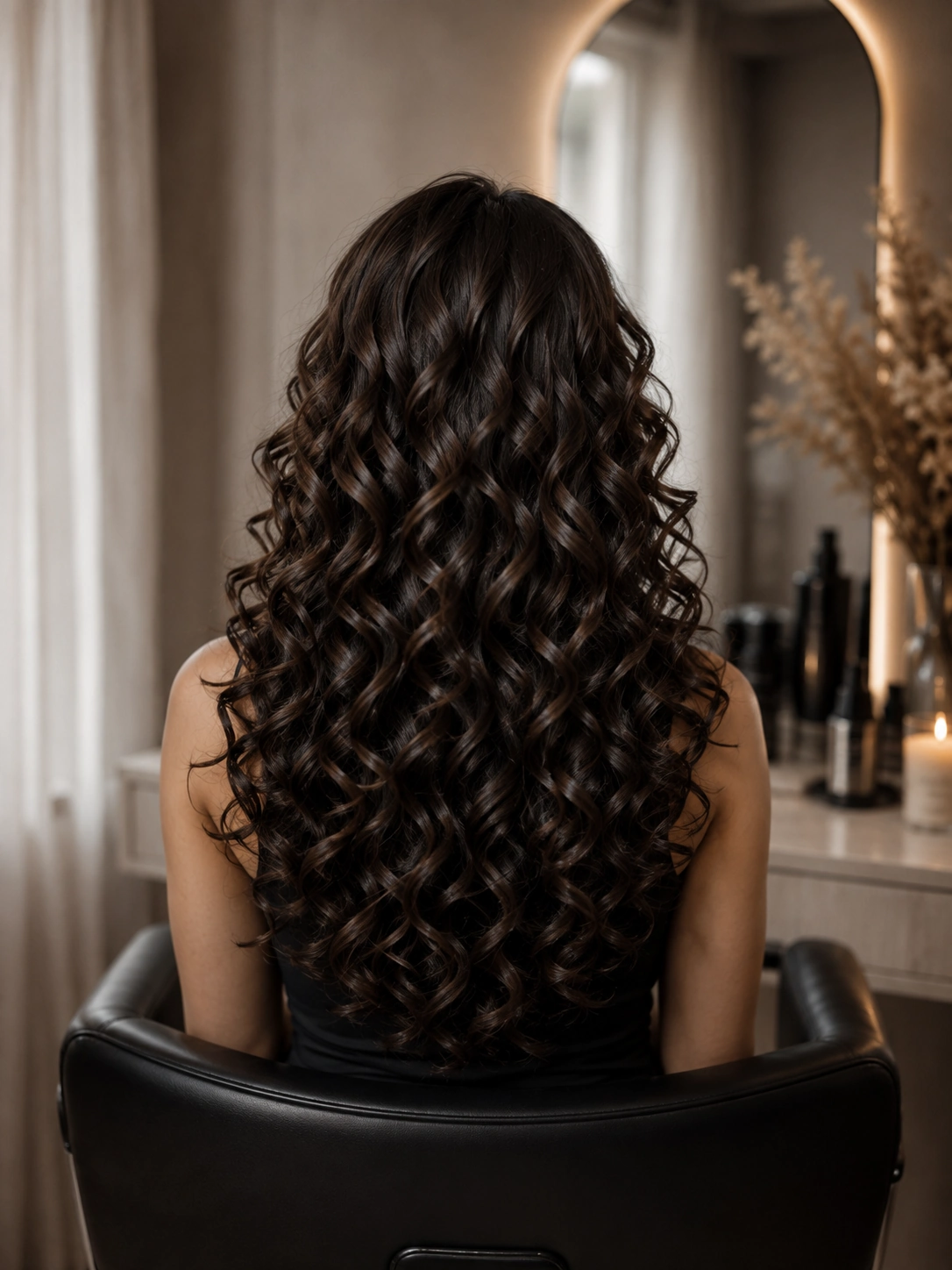 Lockiges Haar